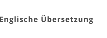 Englische Übersetzung